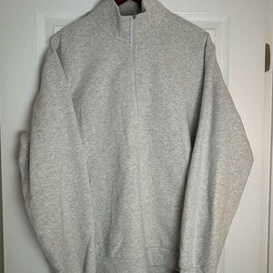 lululemon athletica Men's Light Gray Zip-Up Sweater